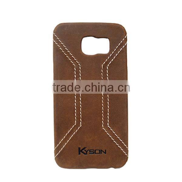 Genuine Leather Case for Galaxy S6 edge, Handmade Mobile Cover