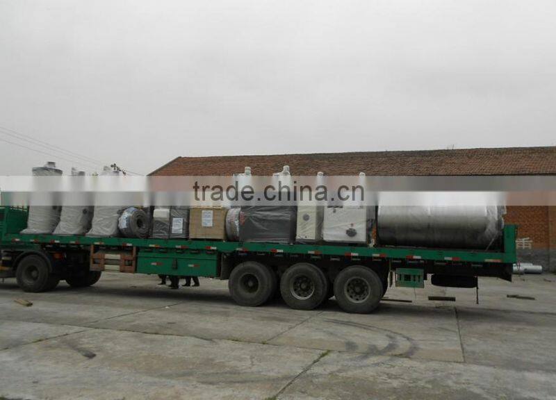 Waste wood fired thermal oil boiler
