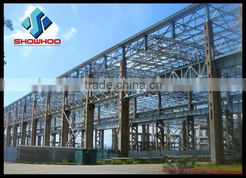 Ready-made Steel Structure Steel Frame Construction Workshop For Sale