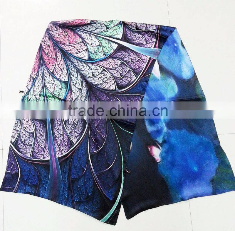 double-layer silk scarf