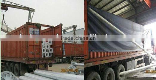 Kehua 180W Octagonal LED Steel Street Light Pole Bridgelux Cree Epistar