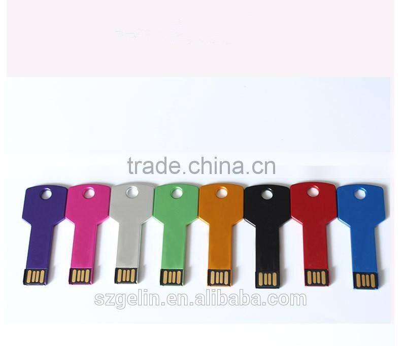 Customized metal usb key shape usb key