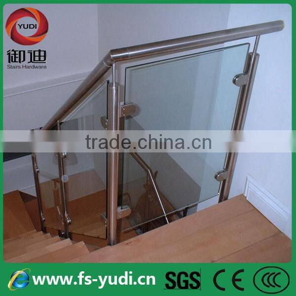 modern loft indoor staircase glass handrails design