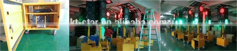 Wholesale kutuo 300mm solar powered portable led temporary traffic wireless trailer lights with factory price