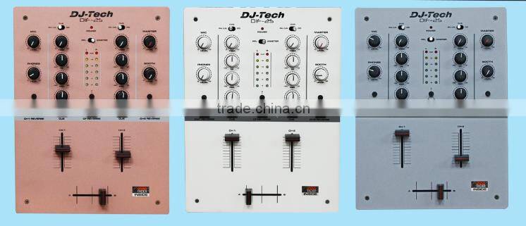 2016 brand new hot sale DIF-2S MIXER china dj equipment mixer live show party DJ mixer