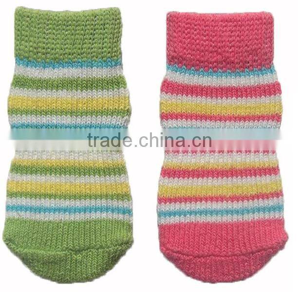 Adorable dog knitting socks / scratch prevention pet sock anti-slip stocking