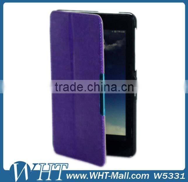 Factory Price Top Quality Crazy Horse Skin Leather Flip Case Cover for ASUS ME 173X