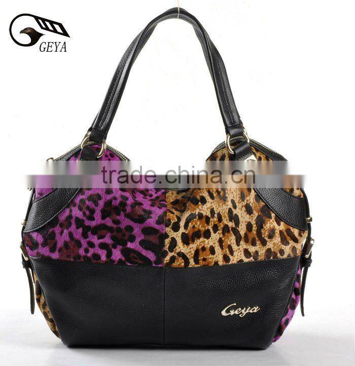 Fashion bags ladies handbags leather animal print handbags