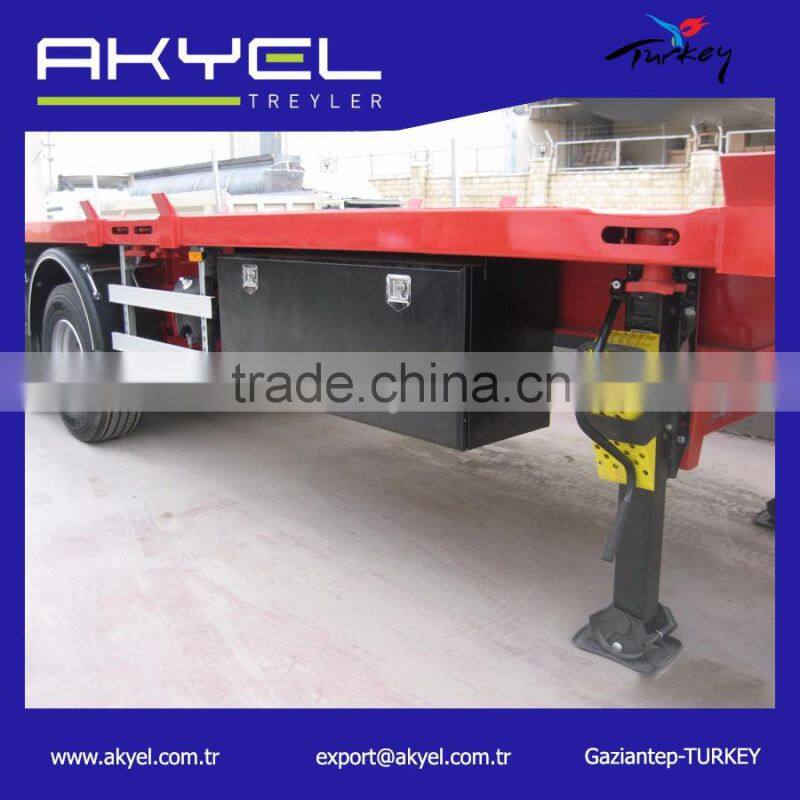 Turkish manufacturer direct supplier hot-selling flatbed load 40ft container semi trailer
