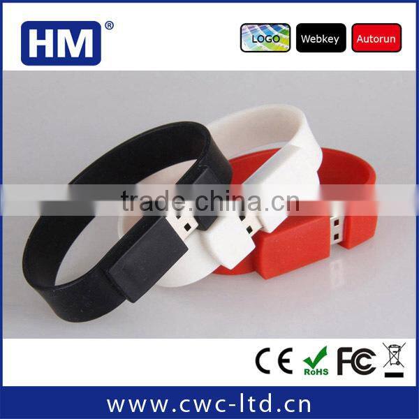 wholesale 2gb special colorful gift custom usb bracelet 1gb/2gb/4gb/8gb/16gb/32gb/64gb