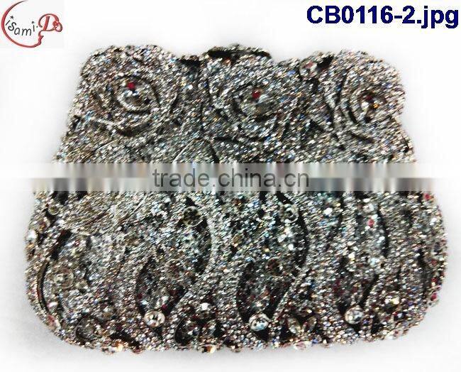 Multicolor and too beans/stones of shinning bag for weeding party CB0116-13
