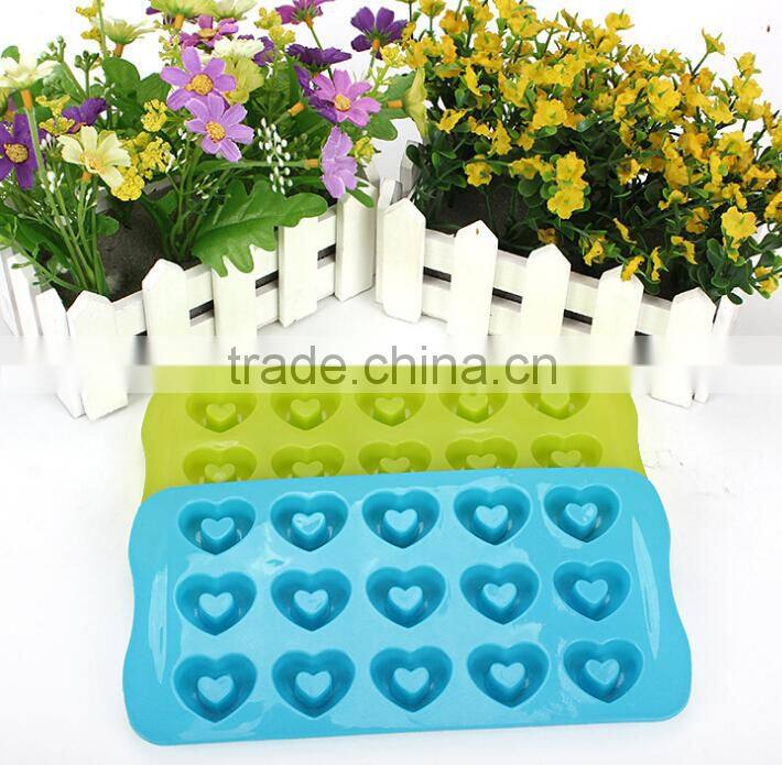 Brand new heart shape silicone baking cake mold ,silicon ice tray with great price