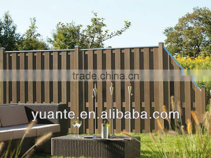 Outdoor and eco-friendly wood plastic composite WPC fence