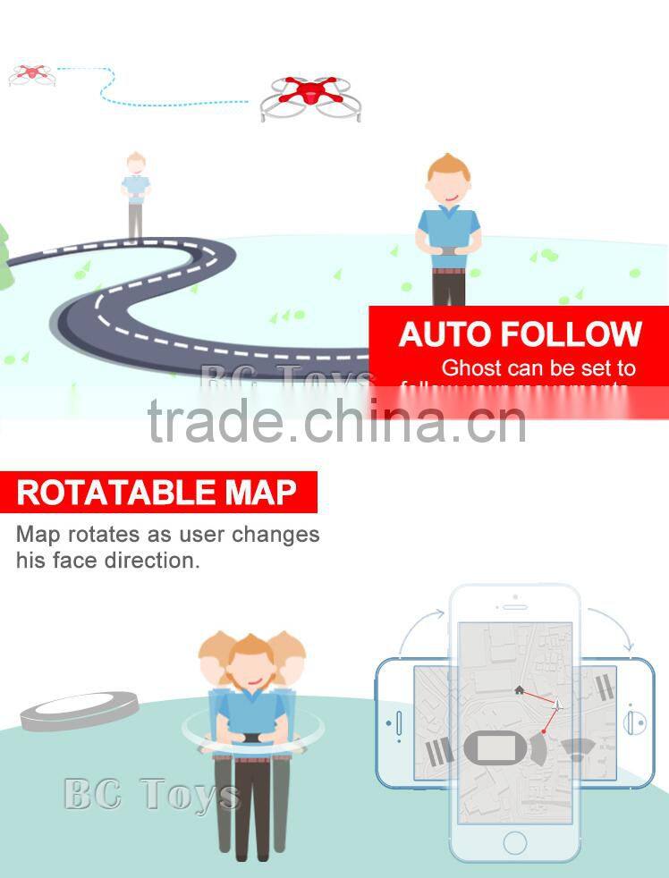 Hot sale Ghost rc quadcopter flying drone with gps and camera hd.