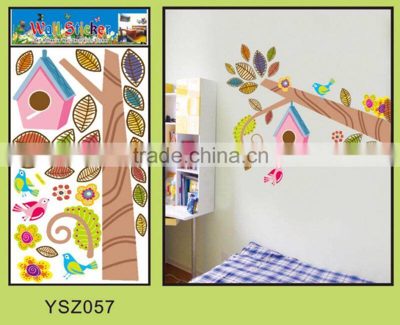 Beautiful printing&quality home decoration 3D pvc vinyl wall sticker