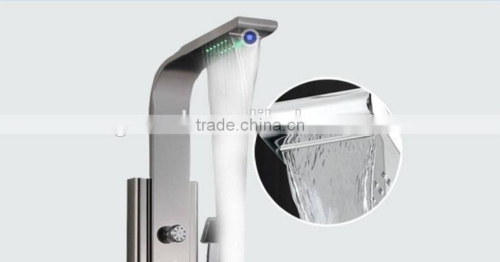 China supplier LED 304 stainless steel column set shower panel Y-002