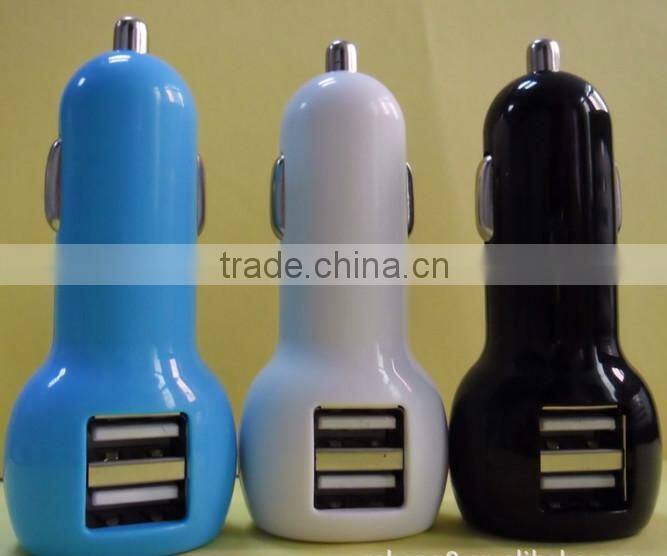 2016 New product usb car charger with twin socket