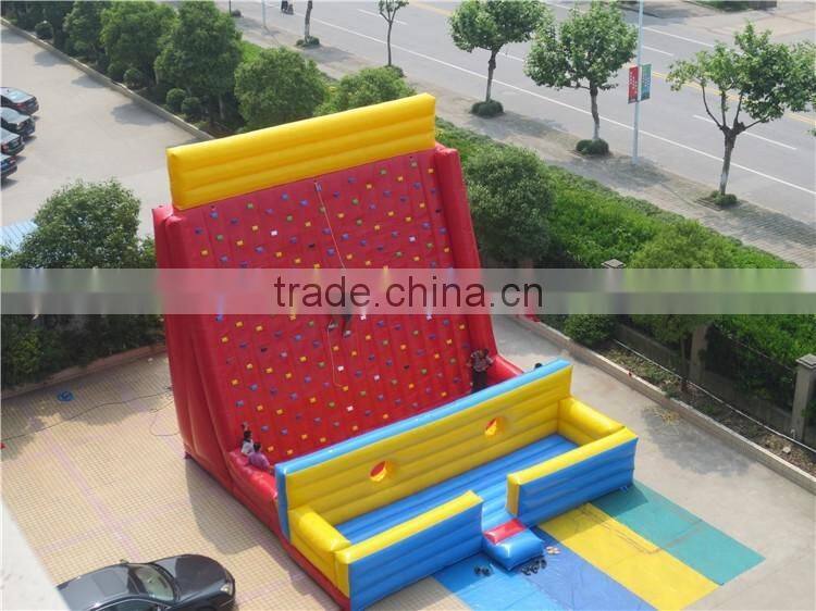 Inflatable Kids Rock Climbing Wall, Adventure Climbing Games, cheap inflatable climbing wall