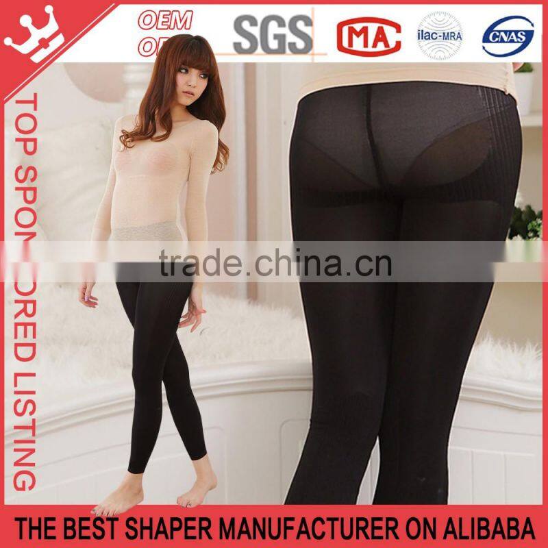 Women's Germanium Titanium Footless 3-stageHip&Leg Tight Slimming Leggins/Tights K02