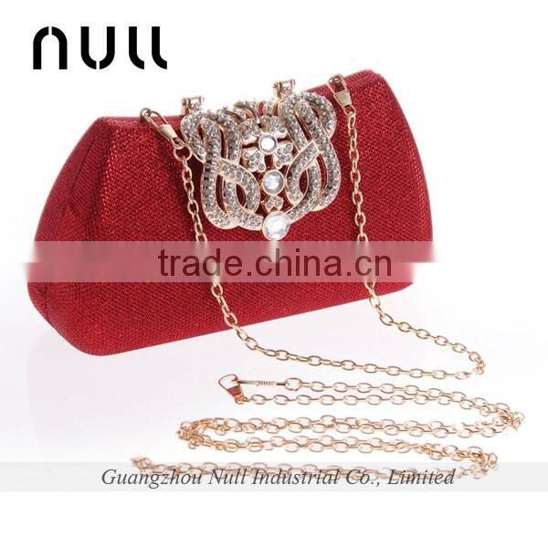 China Manufacture Rhinestone Hard Box Clutch Purse For Wedding