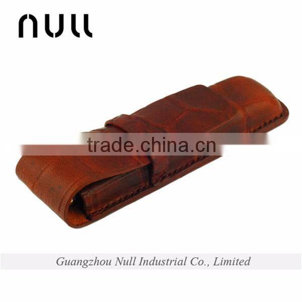 Genuine leather promotional gift pocket custom pen holder