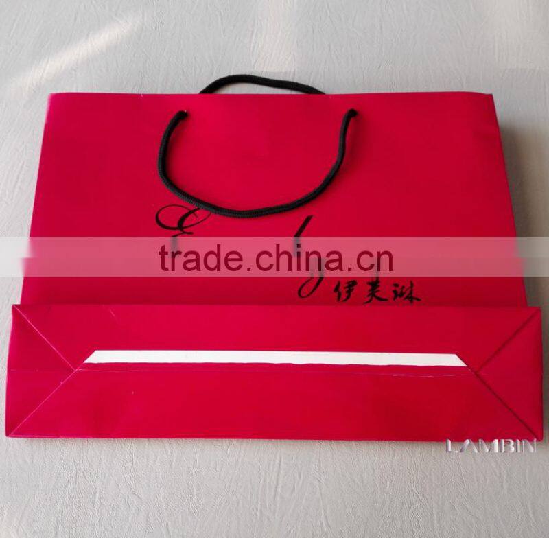 Top quality paper hand bag for fashionable wool women swearter