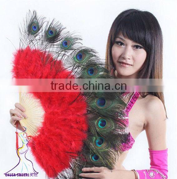 SWEGAL belly dance feather fan,chinese belly dance fan SGBDD13041