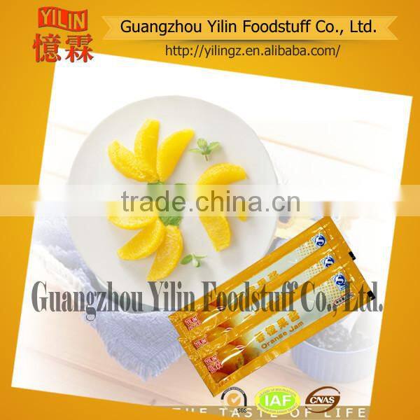 High quality fresh 10g natural orange Jam by OEM factory