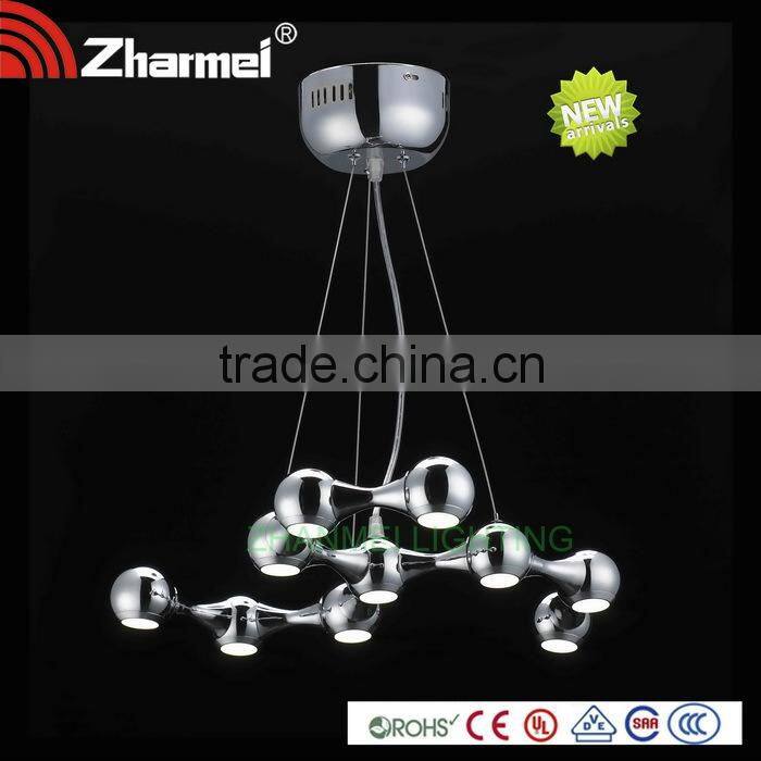 10 lights decorative Modern Crystal Pendant Lamp