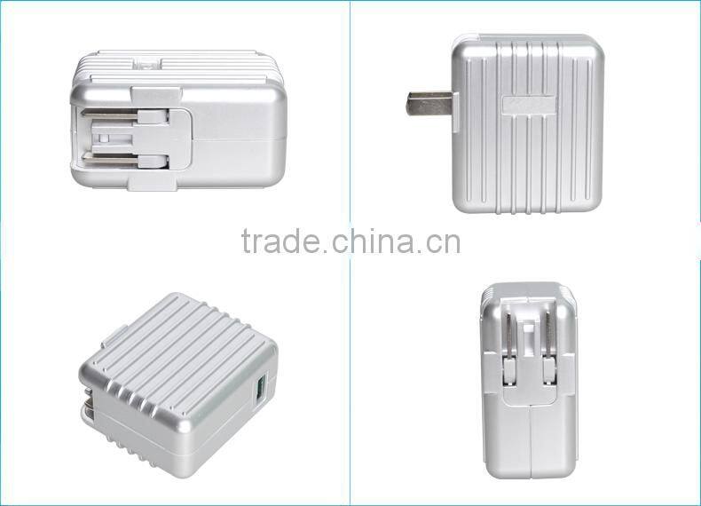 2016 cell phone super charger QC2.0 fast charging qualcomm 18W 5V 2A 9V 1.2A 12V 1.5A