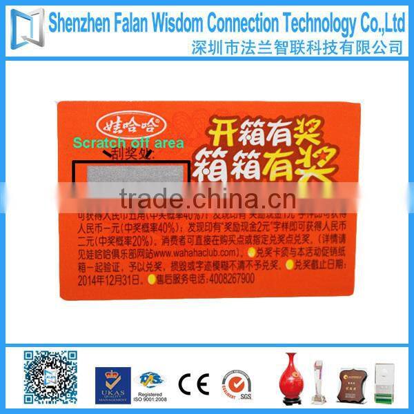 Professinal scratch and sniff sticker with high printing quality