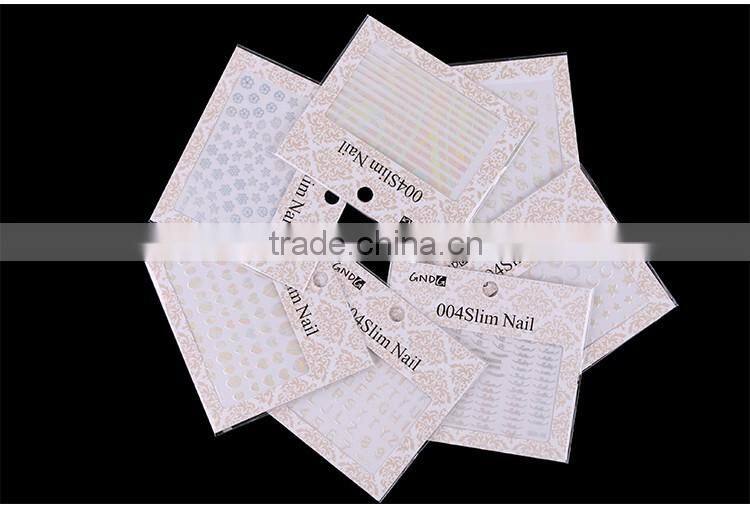 2016 Hot selling heart shape for 3D Nail art sticker wholesale