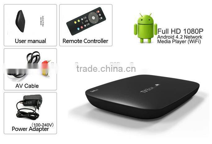 android smart media player dual core full hd streaming media player wifi internet browser XBMC 3d media player tv box