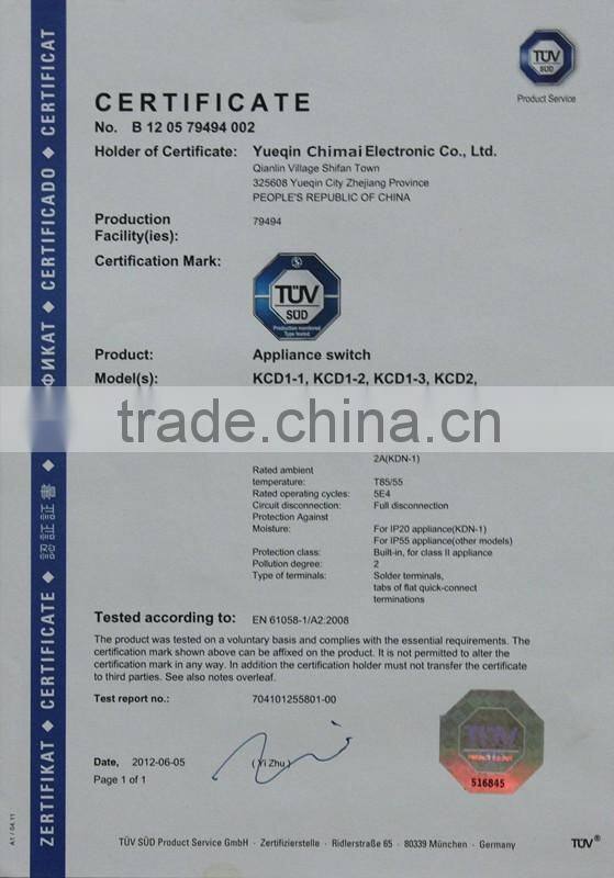 Kcd8 with light car rocker switch touch switch t120