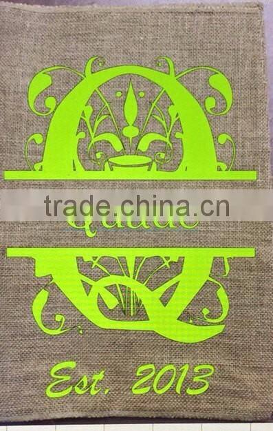 American style garden flag fabric cheap custom monogrammed flags
