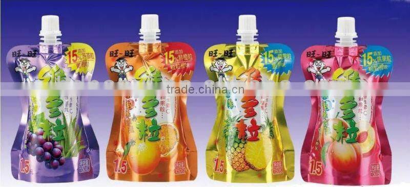 high quality juice drink pouch with spout liquid pouches