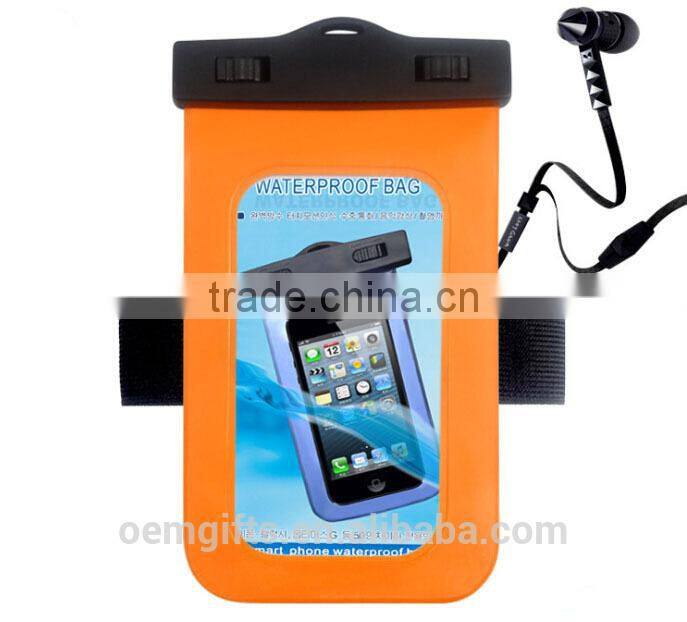 PVC Waterproof Swimming And Diving Bag For iPhone