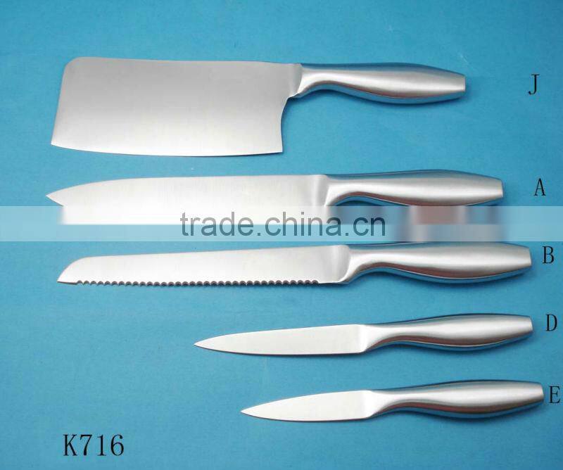 fish fillet knife with wooden block