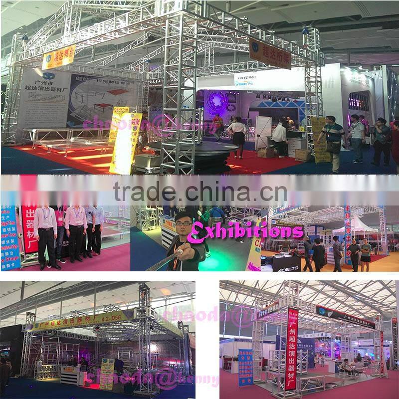 Outdoor concert event clear wedding stage decoration design