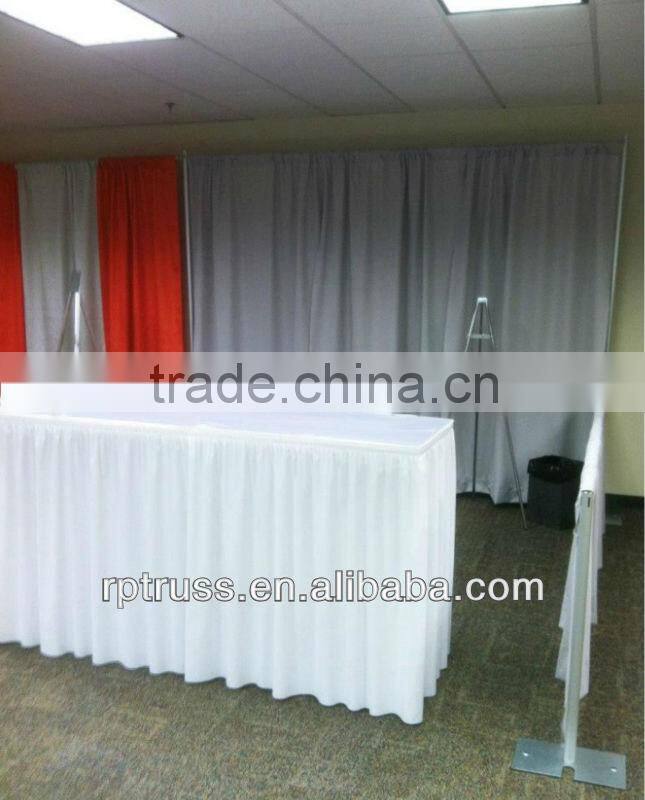 Cheap portable stage equipment pipe and drapes for wedding decoration/big event/shows