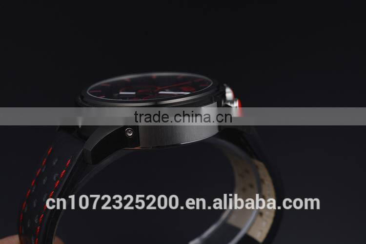 BOSCE Hot selling Japanese movement luxury watches, Fashion Leather brand watch. high quality Sport quartz men watches