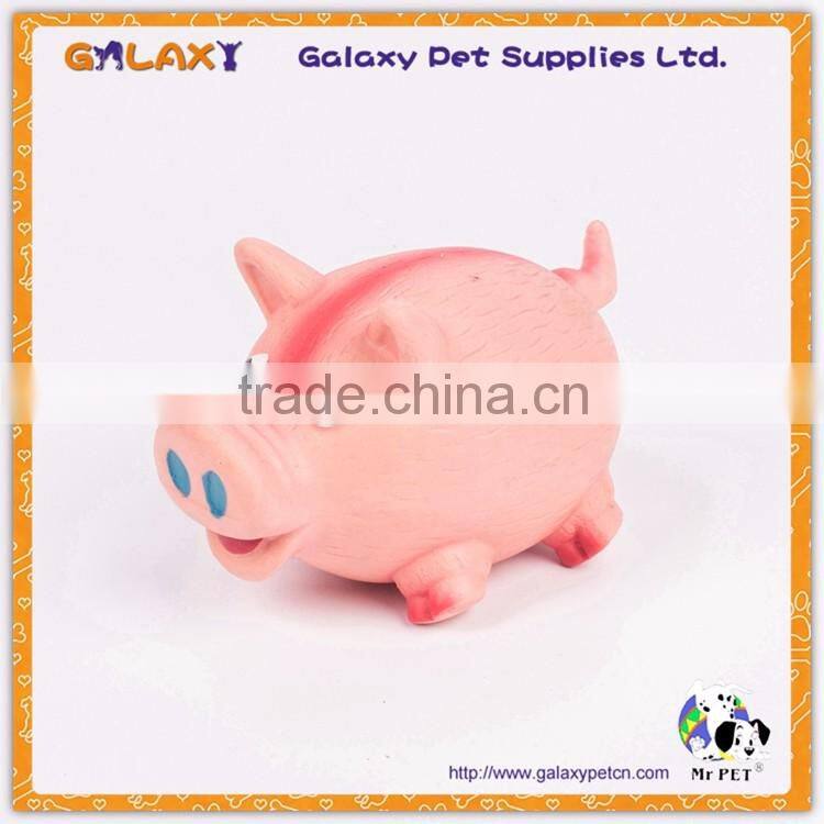 LT4026 Latex Polka Dot Globlet Pig Dog Toy, Assorted Colors