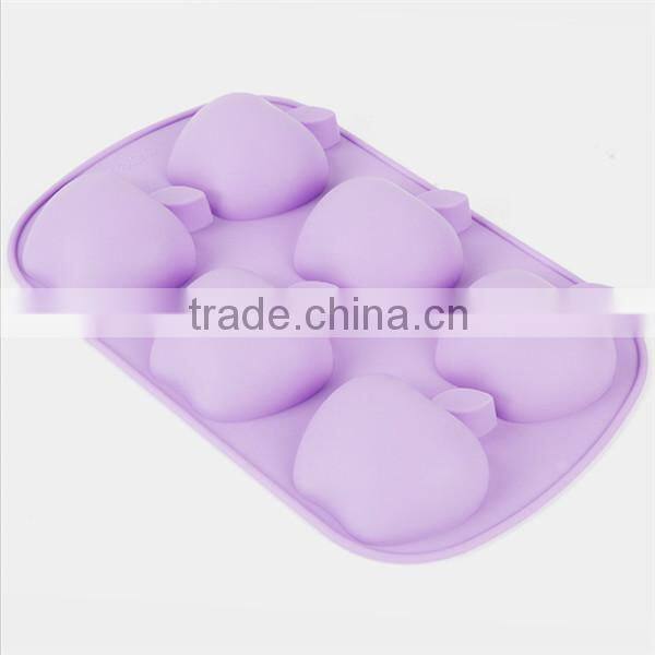 Flower shaped rose silicone soap mold