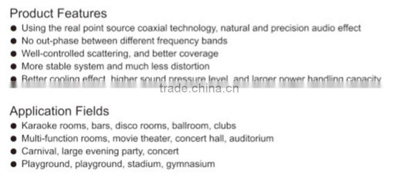 System trade assurance Portable pa speaker high level active speaker Professional audio speaker