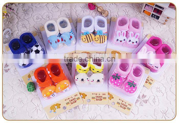 2015 hot sale baby cartoon tube sock cost-effective baby sock shoes