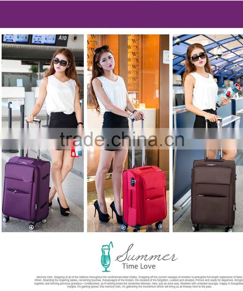 Packaging & Shipping Oxford Fabric Qurable Conjoined Bag Handle Expandable Trolley Luggage Laptop Trolley Bag