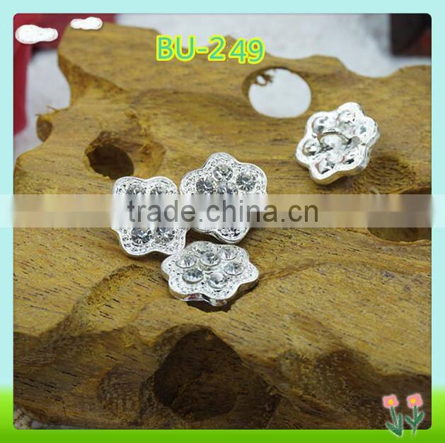 Wholesale and custom decorative rhinestone button 12mm