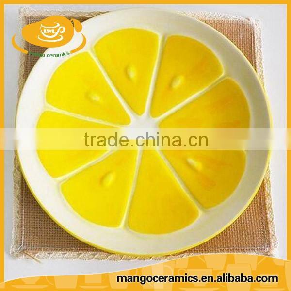 Creative hand painted ceramic fruit plate dessert plate