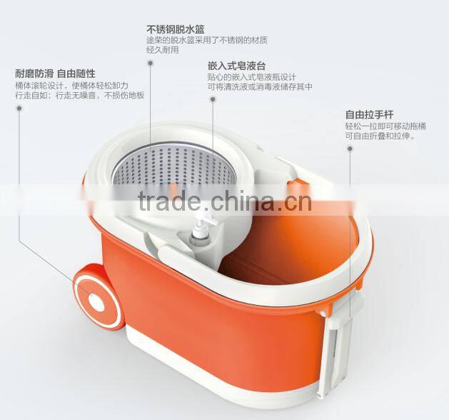 360 easy magic washable walkable floor cleaning spinning mop