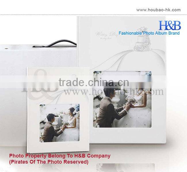 Wholesale Elegant A4 White Painting Wedding Album With Inserts